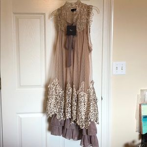 2 piece RYU lace slip dress